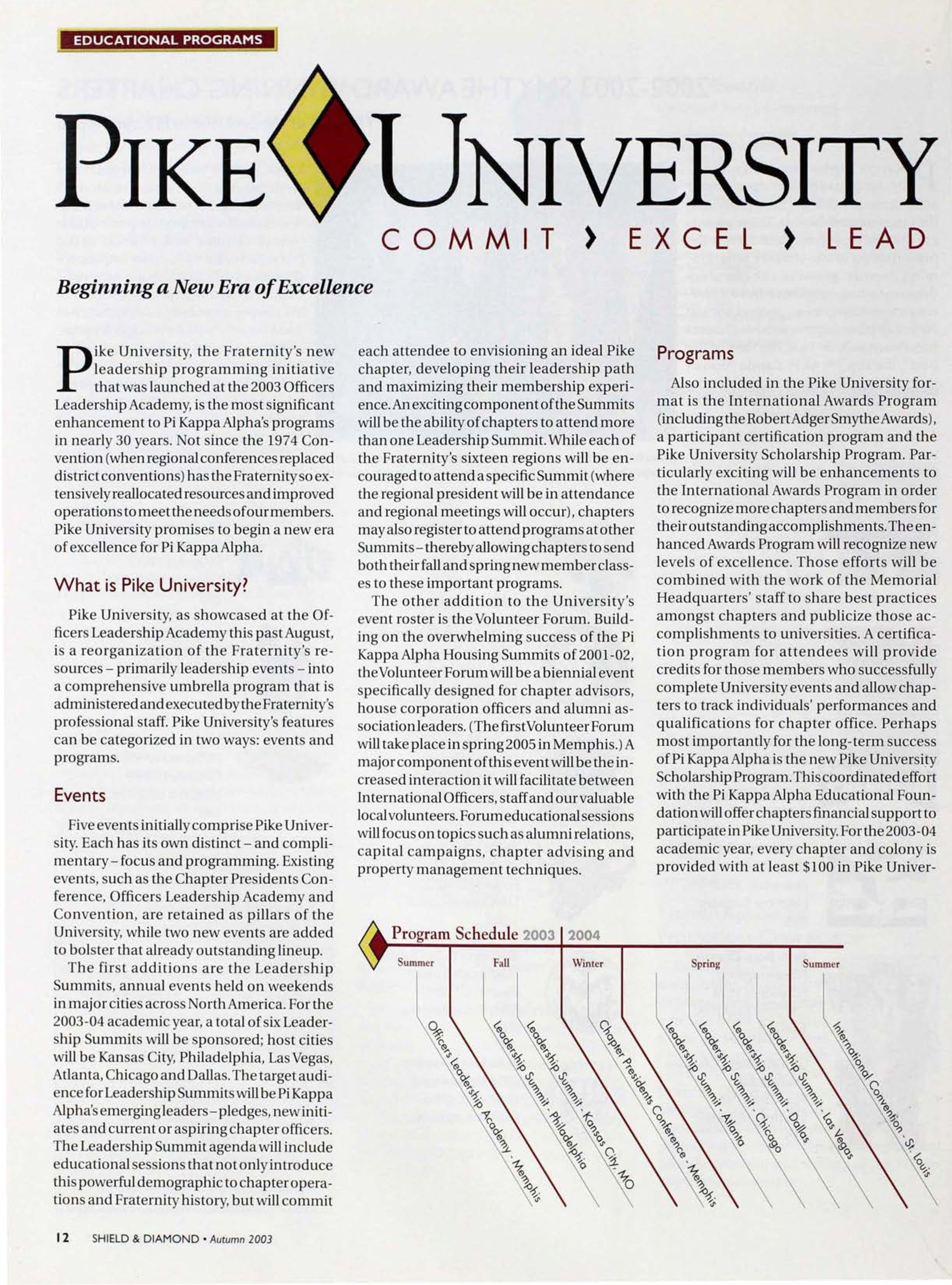 Educational Programs: Pike University